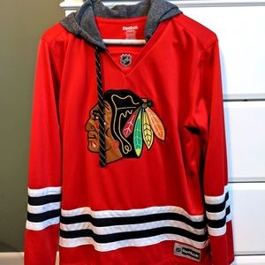 Chicago Blackhawks Women's Jersey Hoodie - L